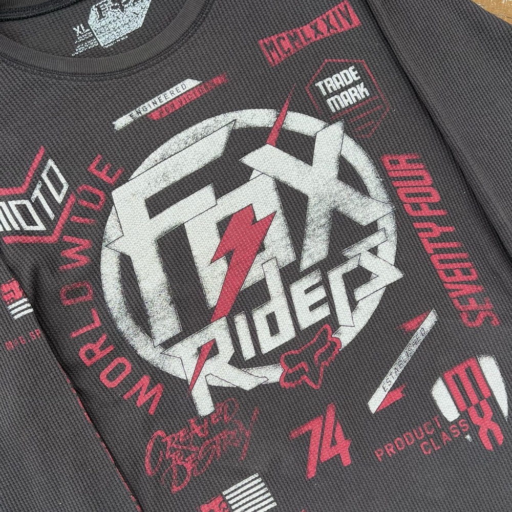 Fox Racing Waffle Knit Shirt - Picture 3 of 8